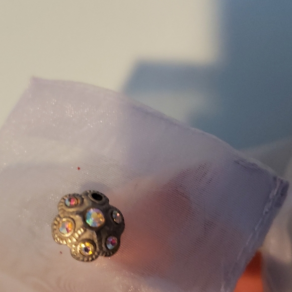 Stunning like new dry cleaned dress and sheer jacket with exquisite buttons - Picture 5 of 16